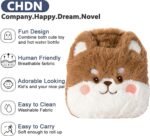 Rubber Hot Water Bottles Pain Relief with Cute Faux Fur Cover Dog01 - Image 3