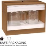 ANOTION Mason Jar with Lid and Straw, 24 oz Regular Mouth Mason Jars with Handle Drinking Glasses Tumbler Reusable Cups Smoothie Water Bottles for Iced Coffee (Classic 2 cups Style) - Image 6