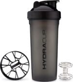 Hydra Cup [3 Pack] 45 Ounce Shaker Bottles for Protein Shakes, Jumbo Shaker Cups with Ball Blender Whisk, Extra Large Bottle with Handle (Dark Colors) - Image 3