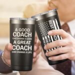 Grifarny Coach Gifts for Men - Basketball, Soccer, Football, Baseball, Softball, Gymnastics, Dance, Swim, Coaches Gifts - Best Coach Ever Tumbler Cup 20 oz - Image 7