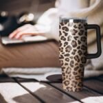 30 oz Leopard Print Stainless Steel Tumbler with lid and Straw,Leopard CoffeeTravel Mug Cup Water Botter, Leopard Print Gifts for Women - Image 5
