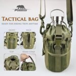 Canteen 42oz Single Wall Water Bottle with 24oz Nested Camping Cup and Carrier Bag, Stainless Steel, Bushcraft Gear, Wide Mouth Water Bottle, Survival Gear, Water Boiler, Self Reliance - Image 6