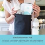 J.L. Childress TwoCOOL Breast Milk Cooler Travel Bag - Insulated Baby Bottle Storage Bag, Portable Organizer Pack for Breast Milk, Use for Daycare or On The Go, Fits 2-4 Bottles - Black - Image 4