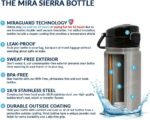 MIRA 12 oz Water Bottle with Spout Lid – Small Portable Vacuum Insulated Stainless Steel Thermo Flask for Travel, Hiking, Gym - Lavender Violet - Image 6