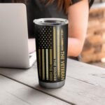 Veteran Day Gifts for Men Veteran Gift Tumbler 20OZ Travel Tumbler Birthday Christmas Gift for Veteran - Image 4