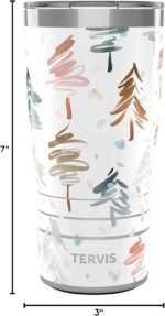 Tervis Traveler Yao Cheng Frothy Christmas Holiday Season Triple Insulated Tumbler Travel Cup Keeps Drinks Cold & Hot, 20oz, Stainless Steel - Image 6