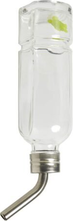 Lixit® Chew Proof Flat Sided Water Bottles for Rabbits, Ferrets, Rats, Birds, Hamsters, Guinea Pigs, Chinchillas Gerbils and Other Small Animals - Made in USA (Clear, 6 Ounce) - Image 3