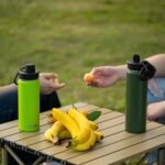 koodee 22 oz Water Bottle Stainless Steel Double Wall Vacuum Insulated Sports Water Bottle with 3 Lids-Reusable Metal Wide Mouth Water Flask, BPA Free (Grass Green) - Image 5