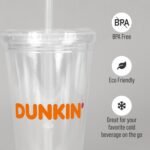Set of Custom Clear Acrylic Tumblers 16oz, Personalized Bulk Pack Insulated Plastic Promotional Tumblers BPA Free, Perfect for Iced Coffee, Soda, Hot Drinks & Cold, Double Wall Logo (1 Count) - Image 3