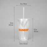Set of Custom Clear Acrylic Tumblers 16oz, Personalized Bulk Pack Insulated Plastic Promotional Tumblers BPA Free, Perfect for Iced Coffee, Soda, Hot Drinks & Cold, Double Wall Logo (1 Count) - Image 5