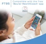 Beurer Bluetooth Non-Contact Thermometer, Forehead, Object, Room Temperature, High Accuracy, XL Blue Illuminated Display, 60 Memory Spaces, White,1 Count (Pack of 1),FT95 - Image 3