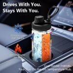 DUUV Cat Gifts for Women, 18 Oz Cat Water Bottle, Cats Lover Gifts for Birthday Christmas Thanksgiving, Cute Cats Thermos for Mom Sister Friends, Sport Water Bottle for Gym Travel, 1PCS - Image 5