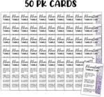Rhinestone Bling Jeweled Purple Cup Tumbler Custom Mug Care Instruction Cards 50 pk 2x3.5” Tags Stickers Washing Instructions Glitter DIY Price Tags - Image 3