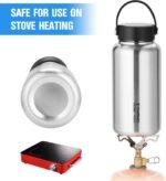 HXBER 1050ml Stainless Steel Water Bottle Leak Proof Sports Bottle with 750ml Water Cup Coffee Mug ing Pot for Outdoor Camping Hiking Backpacking Fishing - Image 4