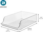 iDesign Water Bottle Organizer for Fridge - Set of 4 - Clear - Made in USA - Image 4