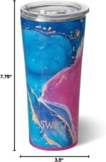 Swig Life 22oz Insulated Tumbler, Travel Coffee Tumbler with Lid, Cup Holder Friendly Travel Coffee Mug, Stainless Steel (Razzleberry) - Image 5