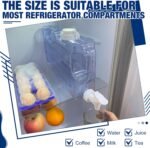 2 Pack Fridge Water Dispensers Bottle with Leak-proof Spigot and Convenient Handle Reusable Plastic Juice Beverage Dispenser Water Jug for Party Refrigerator Drink Iced Tea Juice Storage - Image 4