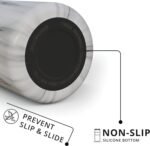 Elemental Artisan Insulated Tumbler, Triple Wall Coffee Travel Tumbler, Reusable Stainless Steel with Ceramic Lid, Thermal Coffee Cup for Hot (6 Hrs) & Cold (18 Hrs) 16oz - White Marble - Image 6