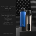 BLU All-in-ONE | Vacuum Insulated Stainless Steel Water Bottle Flask with a Filter (26oz) | Made in The USA | Removes 99.99% contaminants (Regular - Black) - Image 6