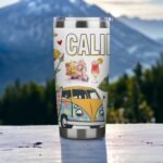 State Travel Mug for State Lover,20oz Double Wall Tumbler Vacuum Insulated Stainless Steel Coffee Cups (California) - Image 3