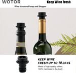 WOTOR Wine Stoppers - Vacuum Wine Saver, Preserver & Sealer (Black, 24 Pieces) - Image 3