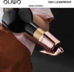 Stainless Steel Wine Bottle Stoppers - Plug with Silicone Toppers - Reusable, Leak-Proof, Keeps Wine Fresh Accessories - RoseGold 6 Pack - Image 3