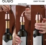 Stainless Steel Wine Bottle Stoppers - Plug with Silicone Toppers - Reusable, Leak-Proof, Keeps Wine Fresh Accessories - RoseGold 6 Pack - Image 4