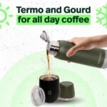 Kalmateh Stainless Steel Thermo Bottle 25oz for hot drinks, Precise Pouring for Coffee, Tea, Yerba Mate and Cold Beverages - Image 3