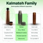 Kalmateh Stainless Steel Thermo Bottle 25oz for hot drinks, Precise Pouring for Coffee, Tea, Yerba Mate and Cold Beverages - Image 6