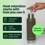 Kalmateh Stainless Steel Thermo Bottle 25oz for hot drinks, Precise Pouring for Coffee, Tea, Yerba Mate and Cold Beverages - Image 7