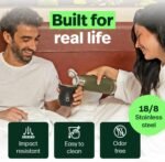 Kalmateh Stainless Steel Thermo Bottle 25oz for hot drinks, Precise Pouring for Coffee, Tea, Yerba Mate and Cold Beverages - Image 8