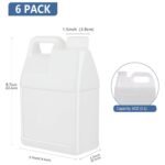 6 Pack 64 oz Clear Plastic Jugs with Lids, Water Jug Storage Containers with Ergonomic Handle, HDPE Containers for Water, Sauces, Beverage, Soaps, Liquids (0.5 Gallon) - Image 3