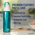 Brita Hard-Sided Plastic Premium Filtering Water Bottle, BPA-Free, Reusable, Replaces 300 Plastic Water Bottles, Filter Lasts 2 Months or 40 Gallons, Includes 1 Filter, Sea Glass - 26 oz - Image 5