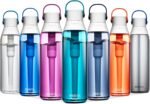 Brita Hard-Sided Plastic Premium Filtering Water Bottle, BPA-Free, Reusable, Replaces 300 Plastic Water Bottles, Filter Lasts 2 Months or 40 Gallons, Includes 1 Filter, Sea Glass - 26 oz - Image 9