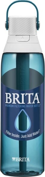 Brita Hard-Sided Plastic Premium Filtering Water Bottle, BPA-Free, Reusable, Replaces 300 Plastic Water Bottles, Filter Lasts 2 Months or 40 Gallons, Includes 1 Filter, Sea Glass - 26 oz - Image 10