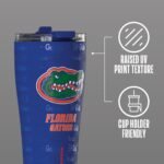 Hydrapeak Officially Licensed Florida Gators Roamer 25 oz Stainless Steel Tumbler, Insulated Tumblers, Water Bottle With Straw - Image 4