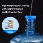 5 Gallon Water Jug Cap Reusable - Non-Spill 55mm Bottle Water Dispenser Caps,Silicone Replacement Cap Lids Anti Splash 3 Pack - Image 7