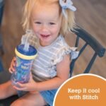 The First Years Stitch Insulated Straw Cup - Stitch Sippy Cups with Straw - Kids Water Bottles - 9 Oz - 2 Count - Ages 18 Months and Up - Image 5