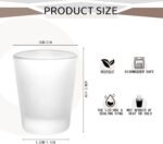 YOUKE OLA 36 Pack Sublimation Shot Glasses Cups with Heavy Base Sublimation Blanks Cute Shot Glass Tumbler Bulk for Heat Press, Personalized Gift, Wedding, Party, Frosted 1.5oz - Image 3