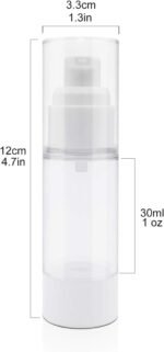 TRENDBOX 30ml / 1oz Airless Vaccum Pump Travel Bottles for Lotions, Cream - 4 Pack - Image 3