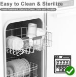 18.5oz Glass Cups with Lids and Straws - Set of 2 Reusable Tumblers, Thickened Shatter-Resistant Glass, Ideal for Iced Coffee, Smoothies, Cocktails, Juices - Elegant & Durable Drinkware - Image 7