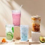 18.5oz Glass Cups with Lids and Straws - Set of 2 Reusable Tumblers, Thickened Shatter-Resistant Glass, Ideal for Iced Coffee, Smoothies, Cocktails, Juices - Elegant & Durable Drinkware - Image 9