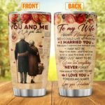 Romantic Gift for Wife with Poem Design, 20oz Insulated Stainless Steel Tumbler for Anniversary Birthday, Thoughtful Present from Husband with Vintage Art and Love Message - Image 3