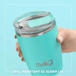 Swig Life 12oz Insulated Tumbler, Travel Coffee Tumbler with Lid, Cup Holder Friendly Travel Coffee Mug, Stainless Steel, 12 oz Reusable Insulated Coffee Mug (We've Got Spirit Maroon) - Image 4