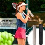 ChezMax Slim Thin Stainless Steel Vacuum Insulated Water Bottle Leak Proof Eco-Friendly Travel Cup Sports Drink Bottle 8.8OZ Silvery - Image 6