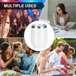 MEZMUT 12 Oz Insulated Wine Tumbler with Lid Double Wall Vacuum Stainless Steel Wine Glass Coffee Mug Insulated Tumbler Cup for Champaign, Cocktail, Beer (White, 1 Pack) - Image 5