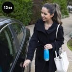 MIRA 12 oz Insulated Water Bottle - Slim Stainless Steel Cola Shape Thermo - Double Wall Hot & Cold Flask (24Hr Cold/12Hr Hot) - Rose Pink - Image 4