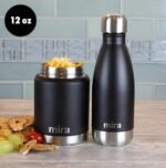 MIRA 12 oz Insulated Water Bottle - Slim Stainless Steel Cola Shape Thermo - Double Wall Hot & Cold Flask (24Hr Cold/12Hr Hot) - Rose Pink - Image 8