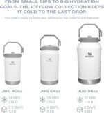 Stanley IceFlow Flip Straw Jug with Handle 64 oz| Twist On Lid and Flip Up Straw | Leak Resistant for Travel and Sports | Insulated Stainless Steel | BPA-Free | Lavender - Image 5