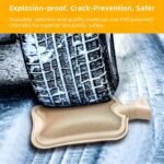 Large Hot Water Bottle with Cover, 2 Litre, Premium Natural Rubber Hot Water Bag, Soft Fleece Cover for Pain Relief, Back, Neck and Shoulders & Warm Cosy Nights (Grey) - Image 4